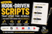 write viral short form video scripts for tiktok, reels, yt shorts