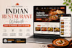 create indian restaurant website with menu and booking system