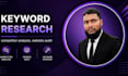 do keyword research, competitor analysis, website audit