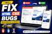 fix HTML CSS responsive issue and mobile layout bugs