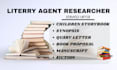 connect your manuscript with the right literary agent