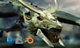 do 3d character model pets 3d creature dragon model with rigging and animation