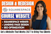 squarespace website design, squarespace website development sales funnel SEO