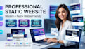create modern responsive website with free hosting and SSL