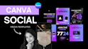desing aesthetic and high end canva instagram templates