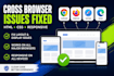 fix  cross browser issues in HTML CSS  website