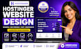 create a stunning hostinger website, hostinger website design, landing page