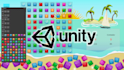 develop match 3 unity game, candy crush game, unity 2d game, mobile 2d game