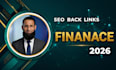 publish a finance guest post on finance blogs giving  authority backlinks