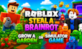 create steal a brainrot or grow a garden game in roblox studio