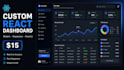 build a modern responsive dashboard with react and real time data
