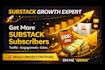setup substack account run social media ads, substack promotion