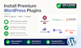 install elementor pro, crocoblock, wp rocket and  premium wordpress plugins