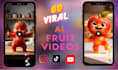 create an ai talking fruit ,ai dancing fruit video ai funny fruit video