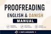 proofread and edit your english or danish text manually and professionall