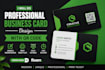 do design professional business card with qr code