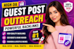 do guest post outreach and build high quality backlinks