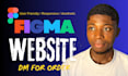 do figma website design, website ui ux design, figma design, website mockup
