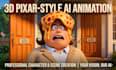 do 3d pixar ai animation 3d disney cartoon ai animation, ai storytelling video