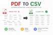 convert PDF tables into clean structured CSV