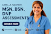 do flexpath, nclex, bsn, msn and dnp nursing capella, gcu