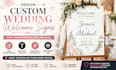 design custom wedding welcome signs with your personalized message