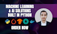 build machine learning, deep learning, and nlp models using python