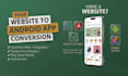 convert website to android app with webview