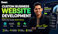 create a business website with professional UI