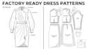 create factory ready digital dress sewing pattern with grading and full tech pac