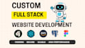 build custom website, ai web app, full stack development using django react