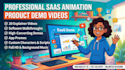 create saas product demo video