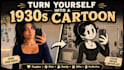 turn you into a vintage rubber hose cartoon