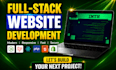 build website, custom website, full stack website development full stack develop