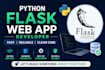 build a python flask web application with database and API