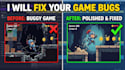 fix bugs and polish your 2d game made in gdevelop