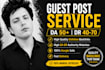 provide dofollow SEO backlinks with high da guest post service
