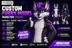 vtuber rig vrchat avatar furry avatar avatar commission vrchat model PC quest
