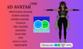 do custom vrchat avatar, furry avatar, vrc