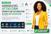 setup gohighlevel attio CRM workfolw automation and n8n integration
