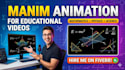 create educational explainer animations using manim