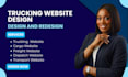 build cargo website, freight website, trucking website, logistic website