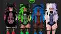 do 3d vrchat avatar vr character furry anime avatar vtuber model vroid comission