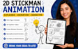 do stick figure animation, 2d stickman animation explainer 2d stickman character