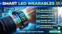 develop smart led wearable hardware with solar charging and ultra low power