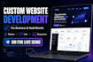 develop saas custom website development as full stack frontend backend developer