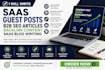 write saas guests posts b2b SEO articles backlinks and blog content