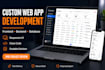 develop custom ai saas web app, saas web application, full stack development