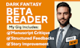 do thorough beta reading on dark fantasy novels
