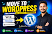 convert wix, weebly or squarespace website to wordpress professionally